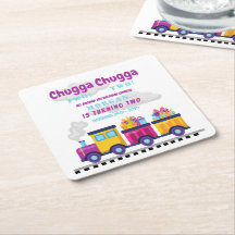 Tren Chugga Choo Personalizado segundo cumpleaños