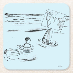 Posavasos Cuadrado De Papel Trenzado