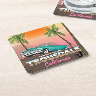 Posavasos Cuadrado De Papel Trousdale Beverly hills California