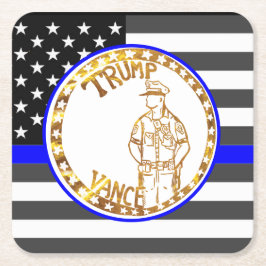 POSAVASOS CUADRADO DE PAPEL TRUMP 2024