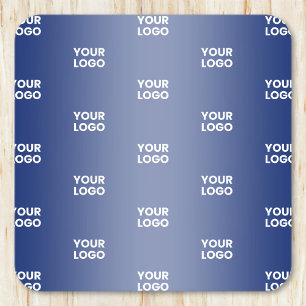 Posavasos Cuadrado De Papel Tu Logotipo Simple Logotipo Repetitivo Gradiente A