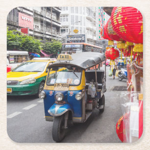 Posavasos Cuadrado De Papel Tuk tuk, Bangkok