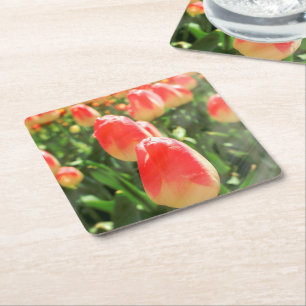 Posavasos Cuadrado De Papel Tulip Heaven