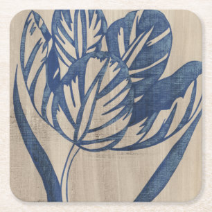 Posavasos Cuadrado De Papel Tulip índigo