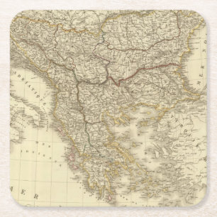 Posavasos Cuadrado De Papel Turquía en Europa 3