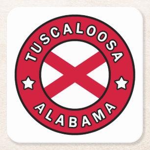 Posavasos Cuadrado De Papel Tuscaloosa Alabama