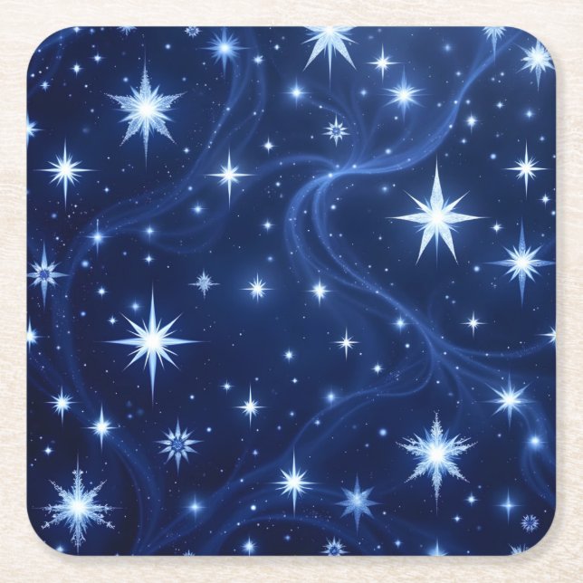 Posavasos Cuadrado De Papel Twilight Drift (Anverso)