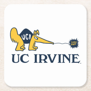Posavasos Cuadrado De Papel UC Irvine   UCI Anteaters Zot!