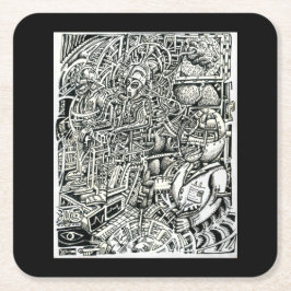 Posavasos Cuadrado De Papel Un choque para el sistema (silla eléctrica)