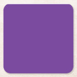 Posavasos Cuadrado De Papel un fondo morado con un borde blanco<br><div class="desc">6 Posavasos de Papel Cuadrado Personalizados para Cualquier Evento.</div>