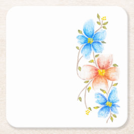 Posavasos Cuadrado De Papel Un poco de primavera