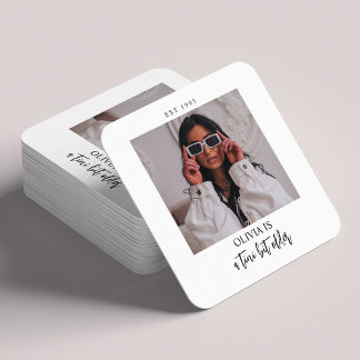 Posavasos Cuadrado De Papel Un poco más viejo Martini tema favorito de la fies