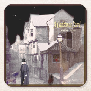 Posavasos Cuadrado De Papel Un villancico del navidad