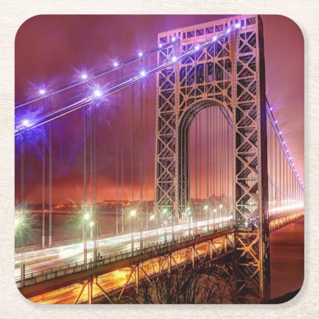 Posavasos Cuadrado De Papel Una opinión ventosa y lluviosa de la tarde del (Anverso)