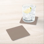 Posavasos Cuadrado De Papel una pared marrón con un reloj en ella<br><div class="desc">6 Posavasos de Papel Cuadrado Personalizados para Todo Evento.</div>