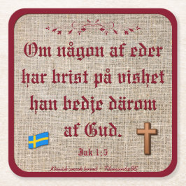 Posavasos Cuadrado De Papel Underlägg — Bonad