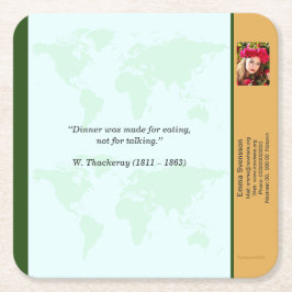 Posavasos Cuadrado De Papel Underlägg — Connect, World