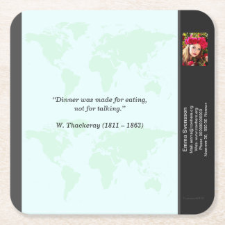 Posavasos Cuadrado De Papel Underlägg — Connect, World