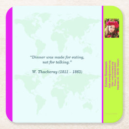 Posavasos Cuadrado De Papel Underlägg — Connect, World