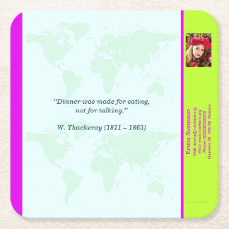 Posavasos Cuadrado De Papel Underlägg — Connect, World