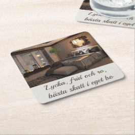 Posavasos Cuadrado De Papel Underlägg — Eget bo