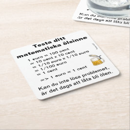 Posavasos Cuadrado De Papel Underlägg — Ölsinne