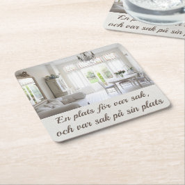 Posavasos Cuadrado De Papel Underlägg — Ordning & reda