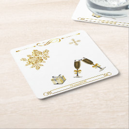 Posavasos Cuadrado De Papel Underlägg — Party