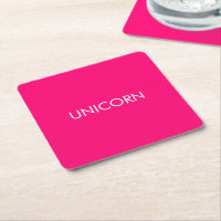 "Unicornio" personalizado blanco minimalista de fu