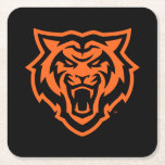 Posavasos Cuadrado De Papel Universidad Estatal de Idaho bengala diseño espiri<br><div class="desc">¡Muéstrate el orgullo de la Universidad Estatal de Idaho con este audaz diseño de temática bengalí! Con el fiero y poderoso logo del tigre de Bengala, este diseño es perfecto para estudiantes, ex alumnos y fans que quieren representar a la ISU con espíritu escolar. Ya sea para el día del...</div>