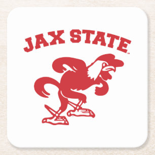 Posavasos Cuadrado De Papel Universidad Estatal de Jacksonville JAX State Game