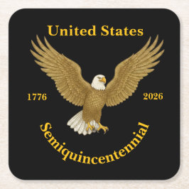 Posavasos Cuadrado De Papel USA 250 Elegant Black Paper Coasters