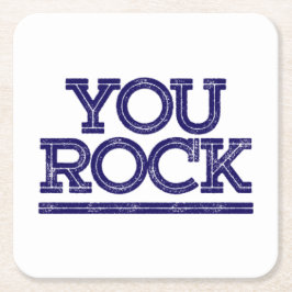 Posavasos Cuadrado De Papel Usted oscila