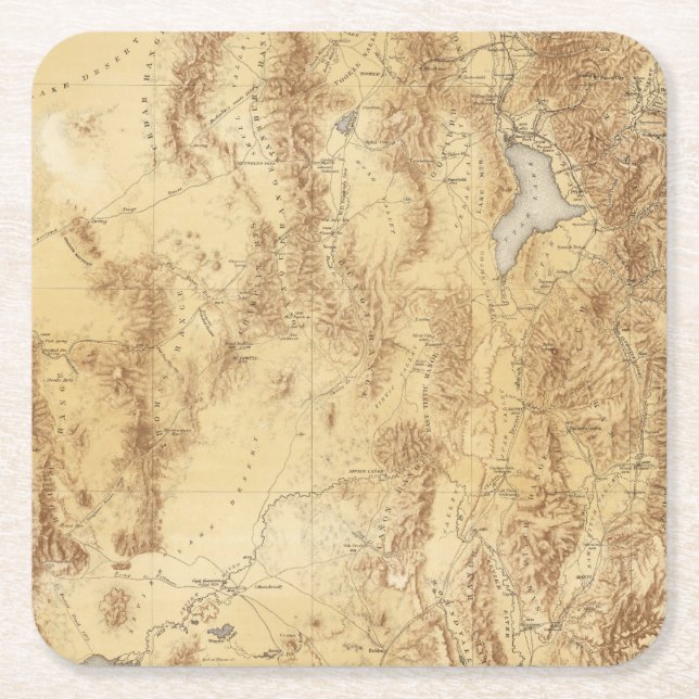 Posavasos Cuadrado De Papel Utah 2 (Anverso)