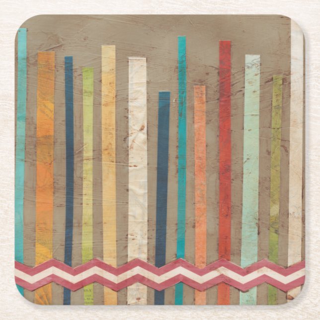 Posavasos Cuadrado De Papel vallas de papel de 2 aumentos II (Anverso)