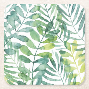 Posavasos Cuadrado De Papel Vals Frond