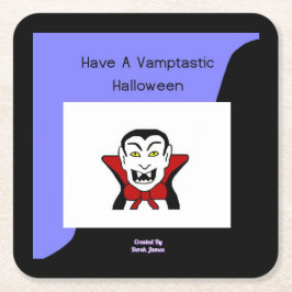 Posavasos Cuadrado De Papel Vamptastic Halloween Papelera