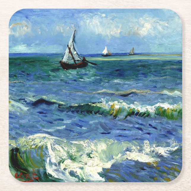 Posavasos Cuadrado De Papel Van Gogh (Anverso)