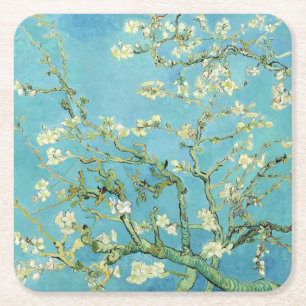 Posavasos Cuadrado De Papel Van Gogh Almond Blossoms
