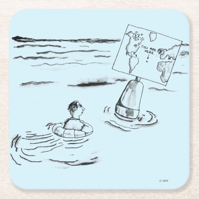 Posavasos Cuadrado De Papel Varado (Anverso)