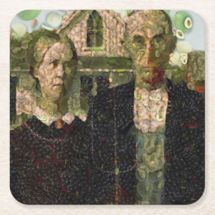 Posavasos Cuadrado De Papel Vegan Gothic Bella Artes Spoof