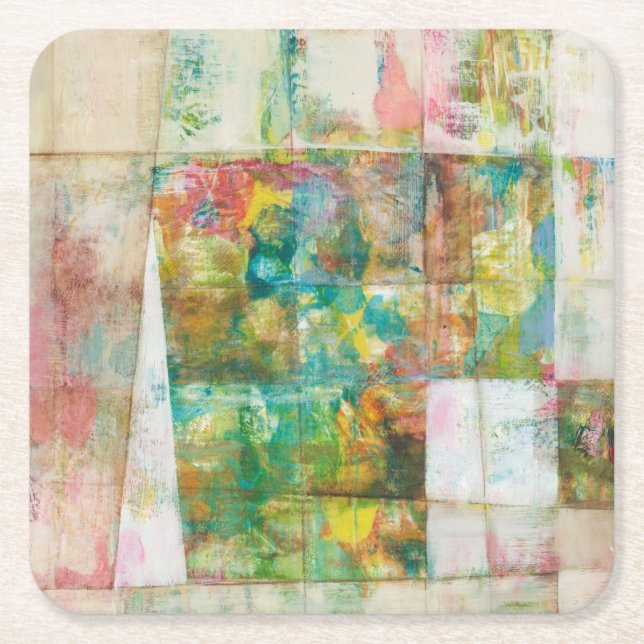 Posavasos Cuadrado De Papel Vigila un boom IV (Anverso)