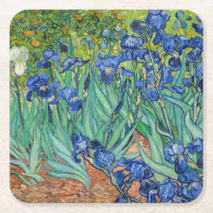 Posavasos Cuadrado De Papel Vincent Van Gogh - Lirios