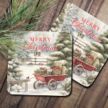Posavasos Cuadrado De Papel Vintage Merry Christmas WinForest<br><div class="desc">Acuarela de época Feliz Navidad y montaña de bosques nevados. Mantenga el texto de diseño de 'Feliz Navidad' tal como está o edite.</div>