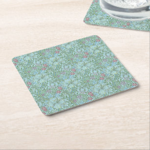 Posavasos Cuadrado De Papel Vintage William Morris Golden Lily