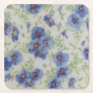 Posavasos Cuadrado De Papel Violet Wildflower Fiestas Coasters