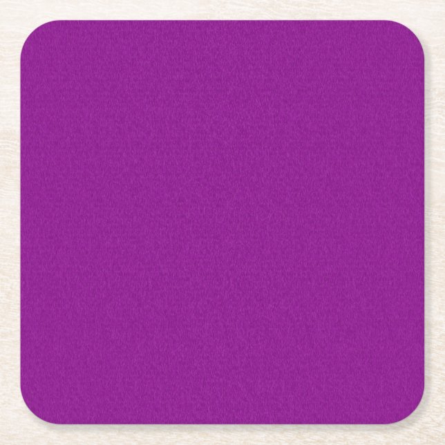 Posavasos Cuadrado De Papel Violeta llana (Anverso)