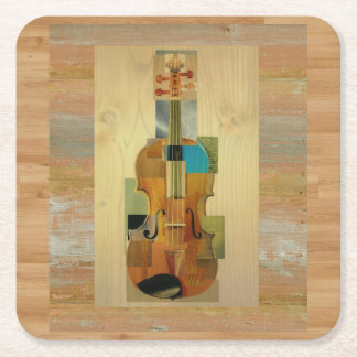 Posavasos Cuadrado De Papel Violín compuesto