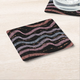 Posavasos Cuadrado De Papel Viper Snake Skin Drawing Pattern Soft Pastel Color