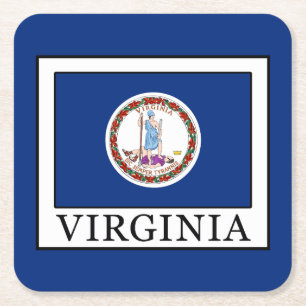 Posavasos Cuadrado De Papel Virginia